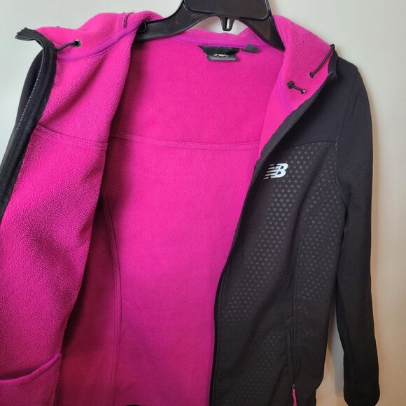 New Balance Womens Medium Black & Pink Softshell Jacket - Picture 6 of 10